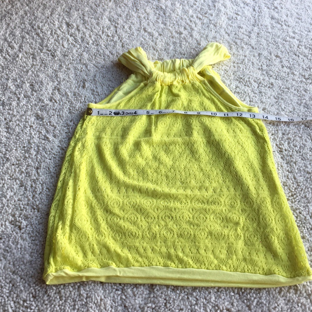 Ella Moss Halter Top.    Yellow.     Size XS